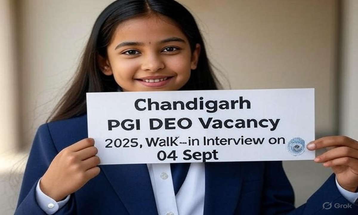 Chandigarh PGI DEO Vacancy 2025