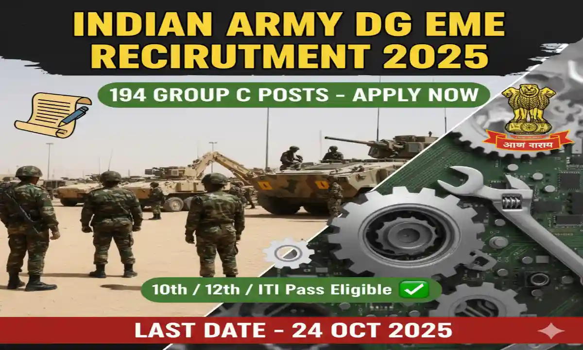 Indian Army DG EME Group C Recruitment 2025