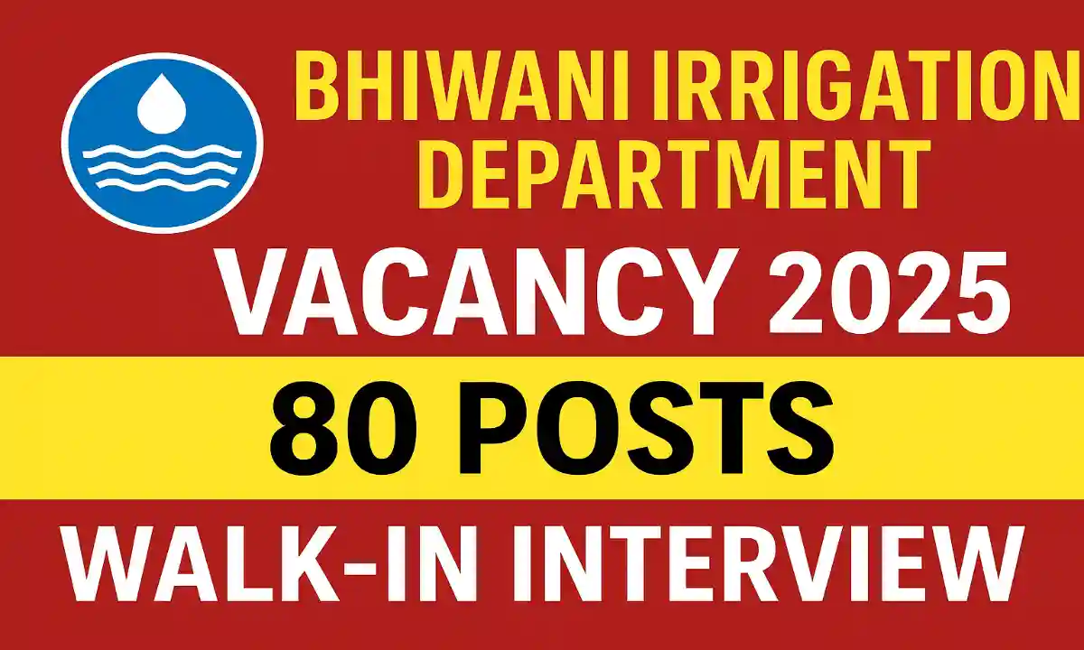 Bhiwani Irrigation Department Vacancy